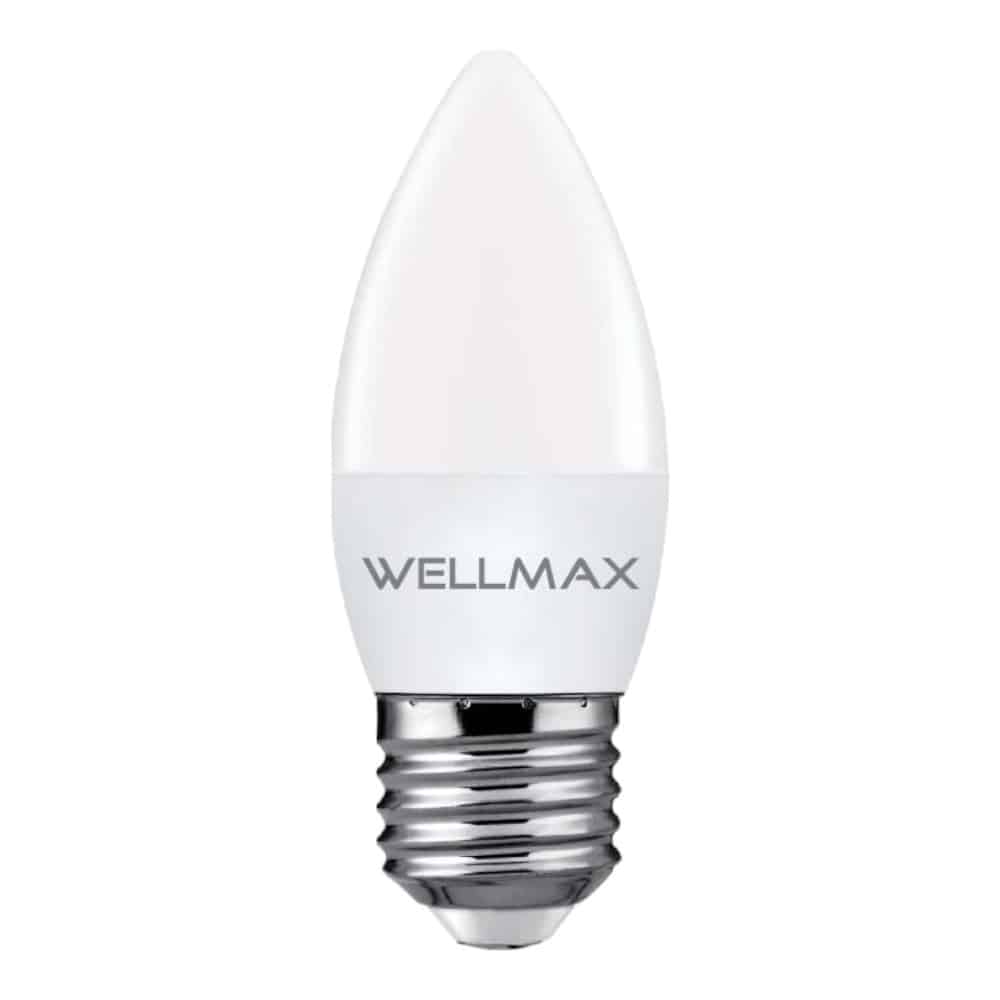 Lampara 6W (equi 45w) Vela Fria E27 Wellmax/Samsung