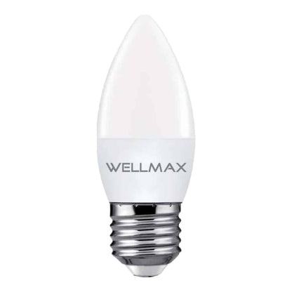 Lampara 6W (equi 45w) Vela Fria E27 Wellmax/Samsung