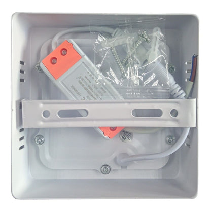 Plafon Adosar 6W Cuadrado 12cm Luz Fria