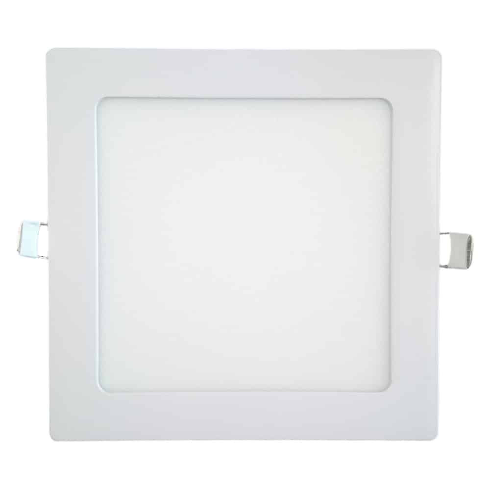 Plafon Embutir 12W Cuadrado 17,4cm Luz Calida