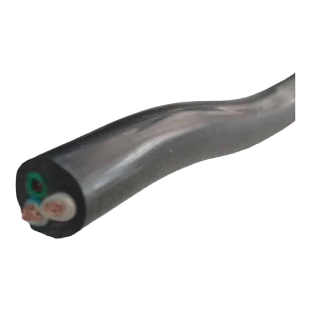 Cable Bajo Goma 3x2mm Negro (p/metro)