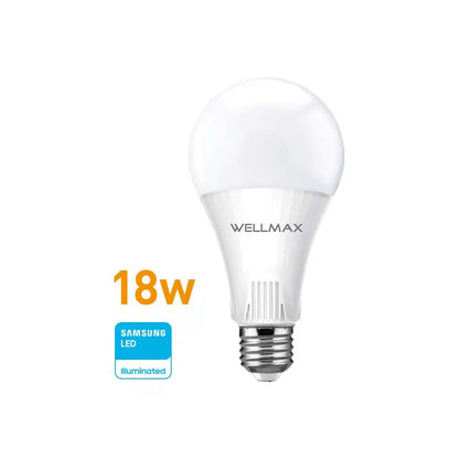 Lámpara Led 18W (equi 150w) A65-E27 Calida Wellmax