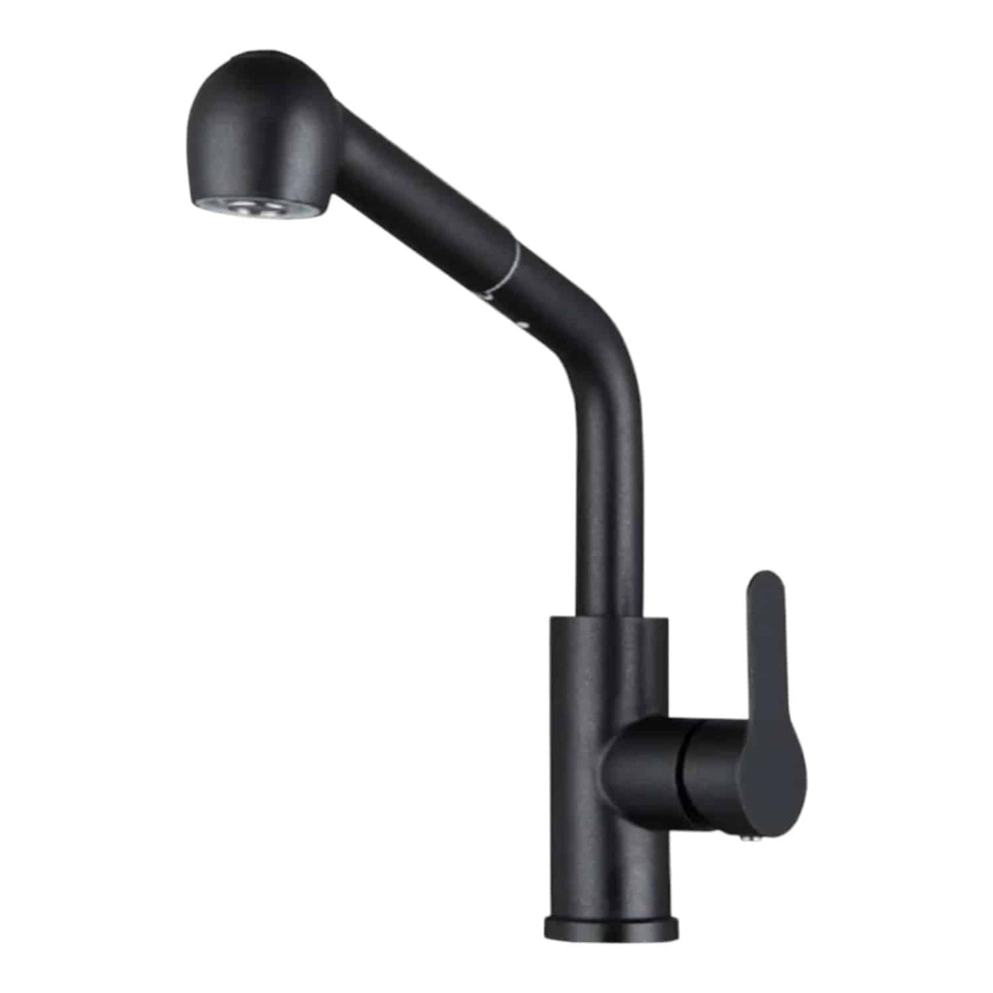 Monocomando Pico Extensible Mesada Bocha Ac Inox Negro Koen