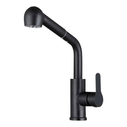 Monocomando Pico Extensible Mesada Bocha Ac Inox Negro Koen