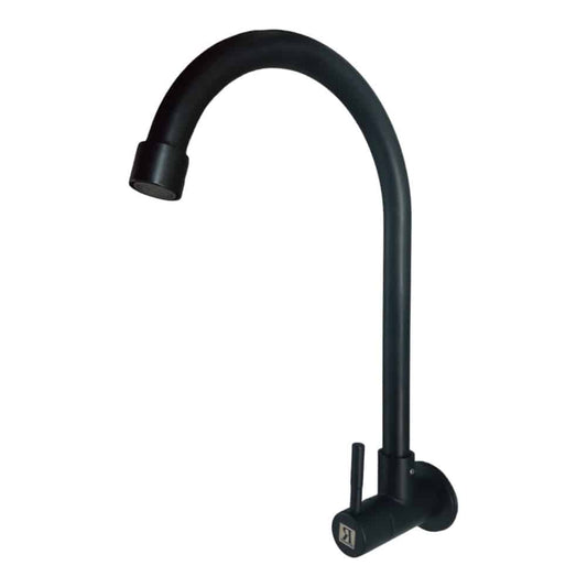Grifo Canilla Pared Pico Cisne Ac Inox Neg Rimontti (51905)