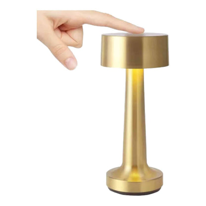 Portatil Led Tactil Dorada Altura: 21,9cm Inalambrica USB