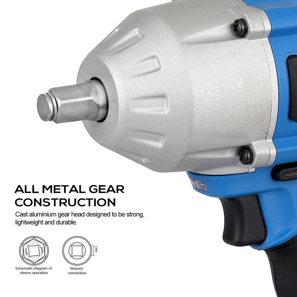 Llave Impacto 1.000Nm Brushless 3/4 20V (2 Bat-6Ah Carg 6Ah)