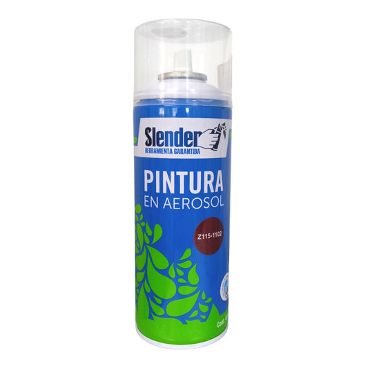 Barniz aerosol Slender 400ml. Para madera color Nogal (1102)