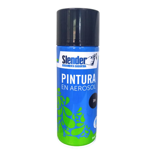Pintura aerosol Slender 400ml int/ext Negro Brillante (39)