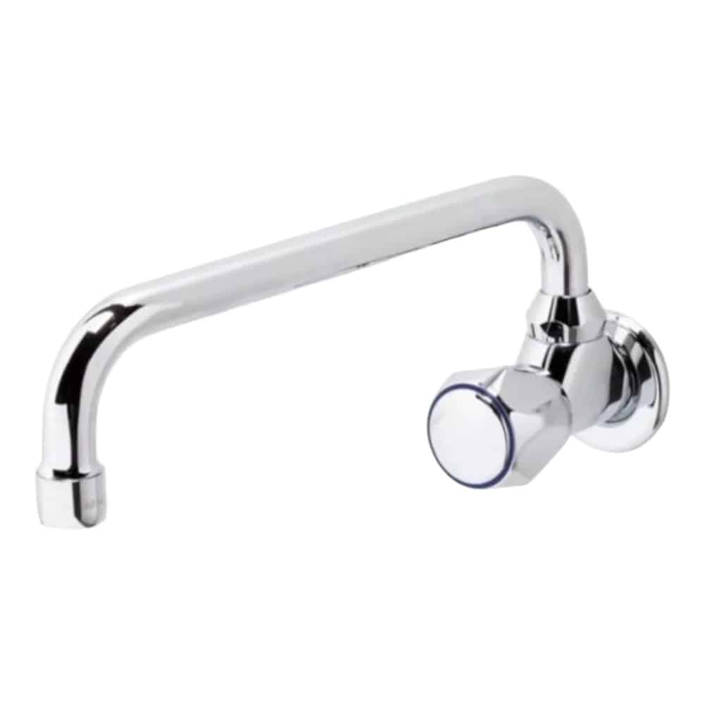 Grifo Canilla Pared Vol Rend Pico Bajo Zinc C.C Wico (50453)