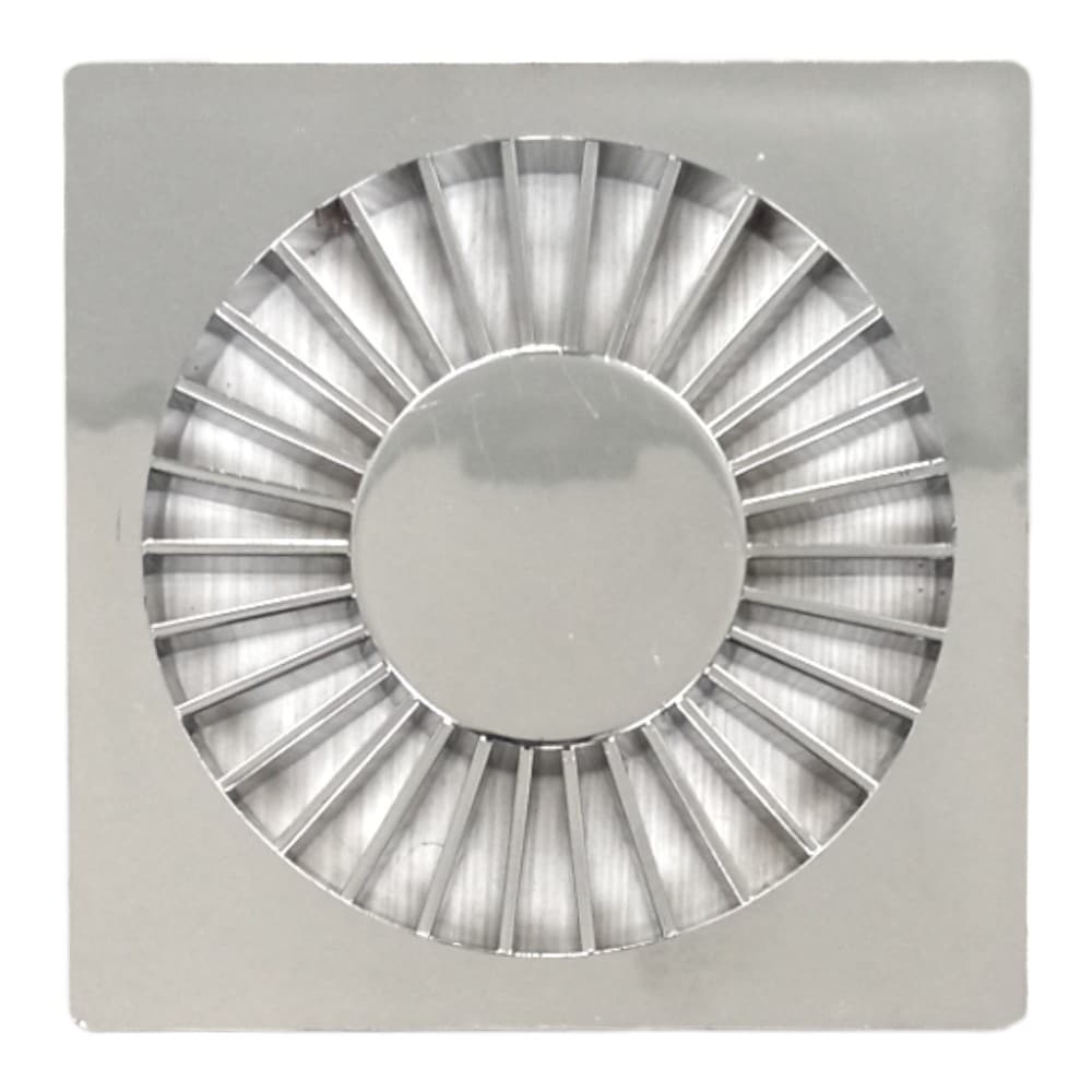 Rejilla Cromada Plastica 10x10cm Grap 4503Cr