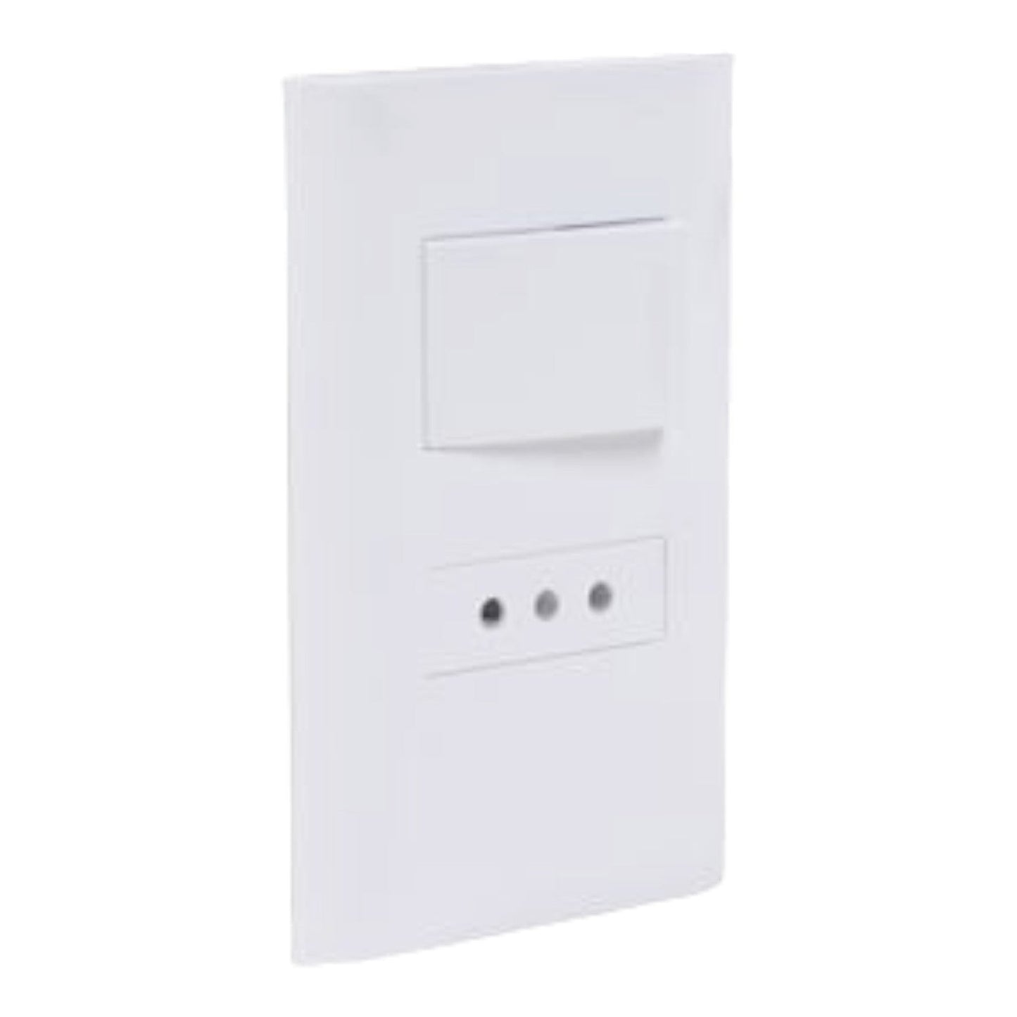 Conjunto Interruptor Bipolar y Toma Modular 3 en Linea