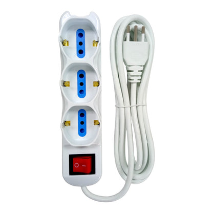 Alargue 3 Schuko 6 Mod Late C/Llave, 3m