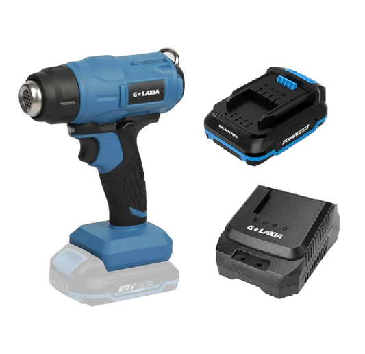 Pistola De Calor Bateria 20v – (1Bat y Carg 2Ah)