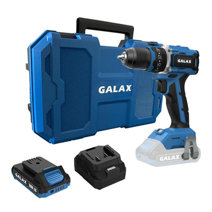 Taladro Percutor BRUSHLESS 20V 60Nm con Batería 2.0Ah y Ca