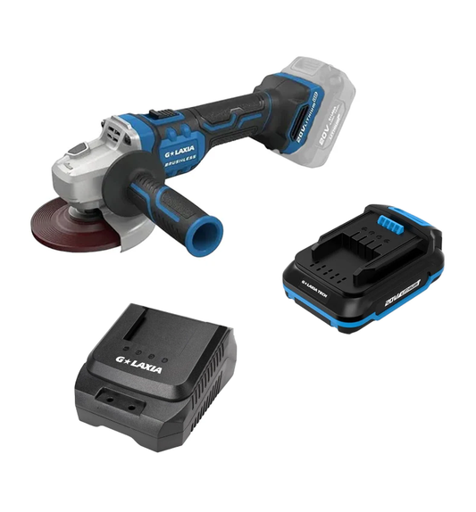 Amoladora Brushless 20V –  (1Bat y Carg 2Ah)