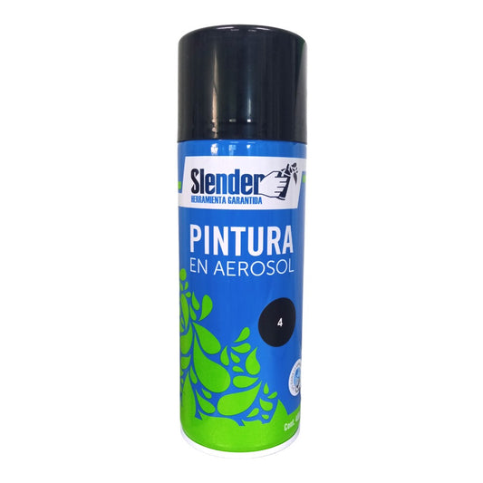 Pintura aerosol Slender 400ml P/int y ext Negro Mate (4)