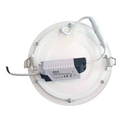 Plafon Embutir 12W Redondo 17,4cm Luz Fria