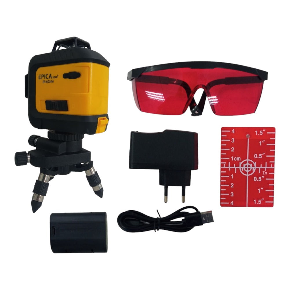 Nivel laser autonivelante luz roja 360 - 3 laser