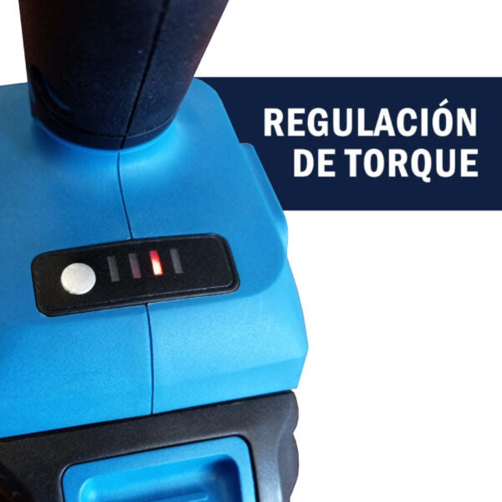 Llave Impacto 1.000Nm Brushless 3/4 20V (2 Bat-6Ah Carg 6Ah)