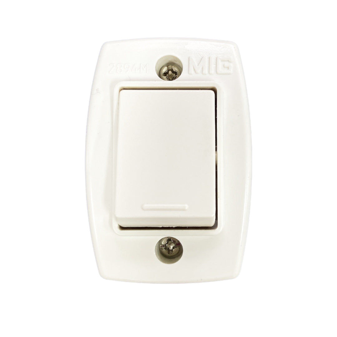 Interruptor Bipolar Exterior Blanco Vulcano V110401131