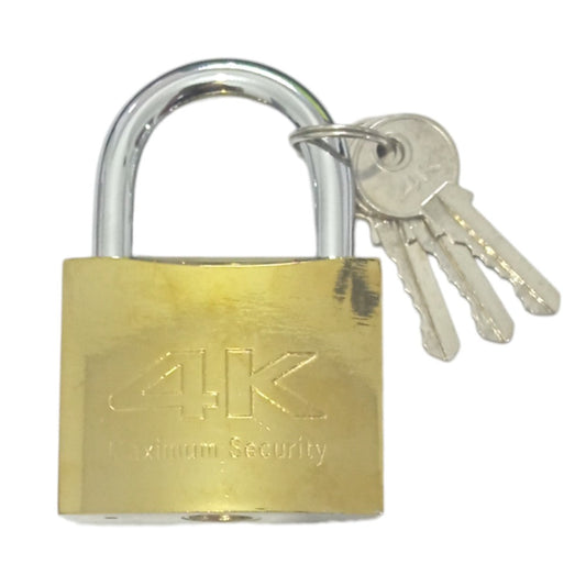 Lote x2 unidades CANDADO BRONCEADO 63mm 4K