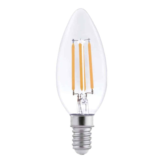 Lampara 4W Filamento Vela Calida E14 Wellmax