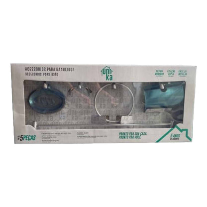 Accesorios de Baño 5 piezas en Acero Inox Unika