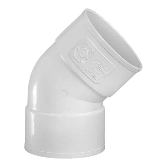 Codo 45º H/H 50mmx3,2mm. PVC