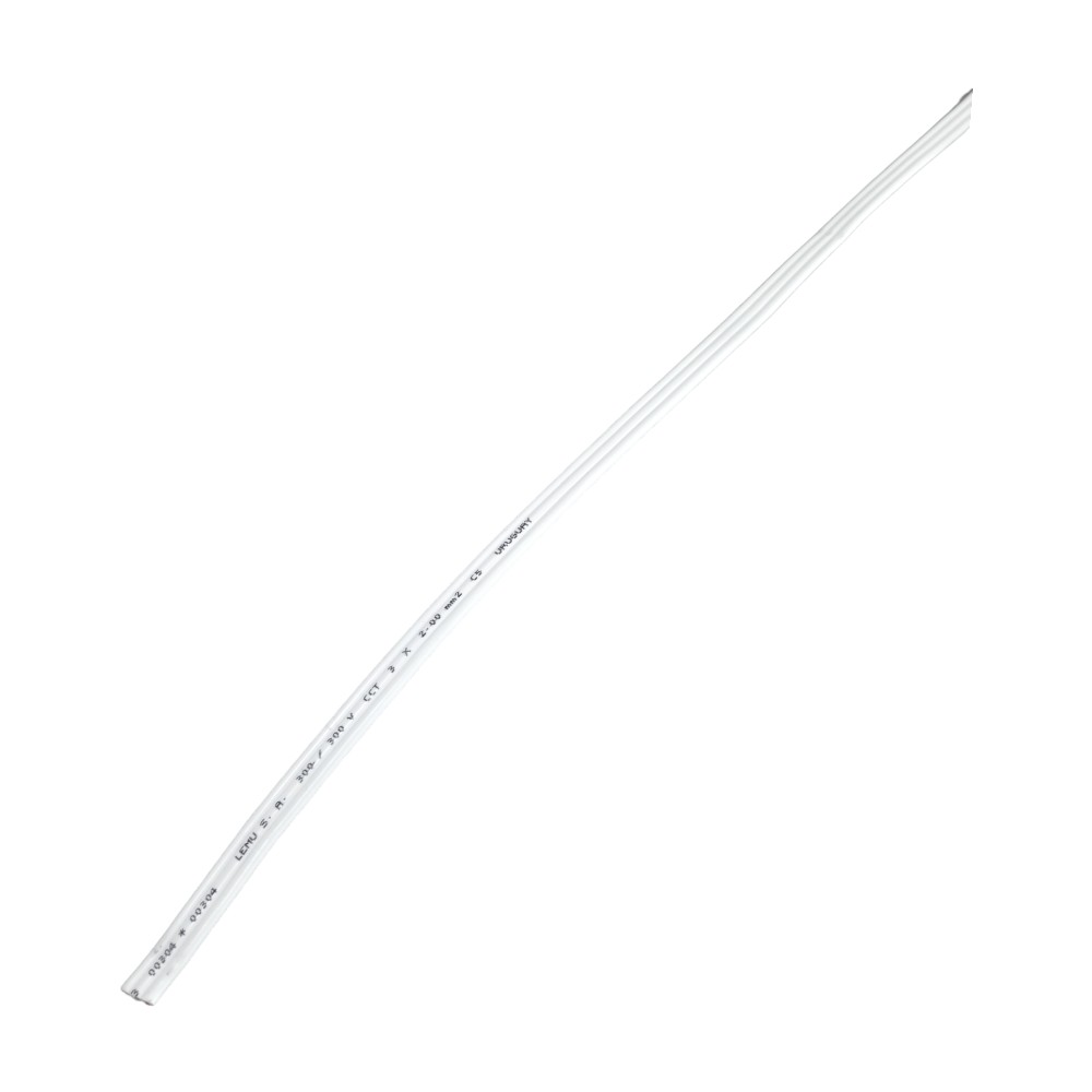Cable Gemelo 3x2mm Blanco (p/metro)