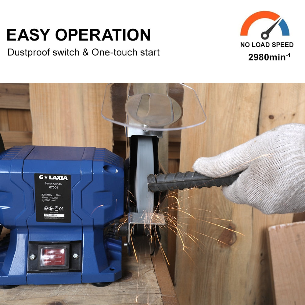 Amoladora De Banco 150w 180mm