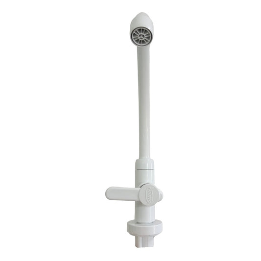 Grifo Canilla Cocina Mesada Pico Alto Blanco Durin (51696)