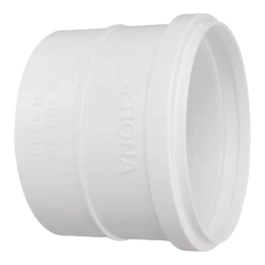 Cupla H/H 100mm x 1,8mm PVC Liviano Krona