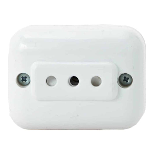 Toma 3en linea Exterior Blanco Vulcano V110401222
