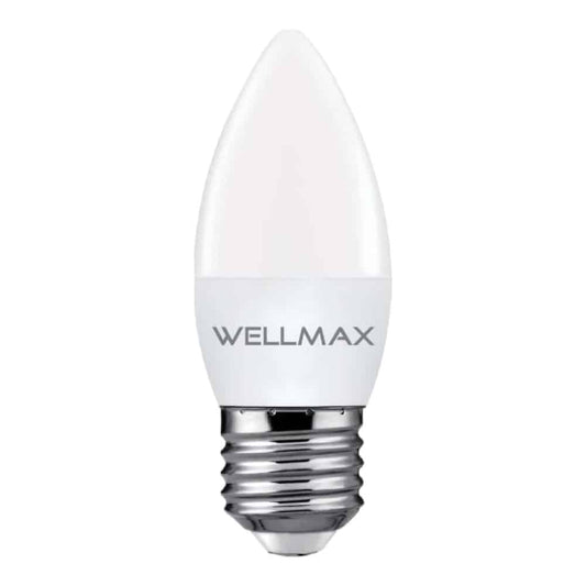 Lampara 6W (equi 45w) Vela Fria E27 Wellmax/Samsung