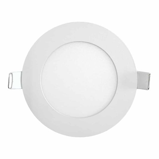 Plafon De Embutir Redondo 12Cm 6W Luz Calida