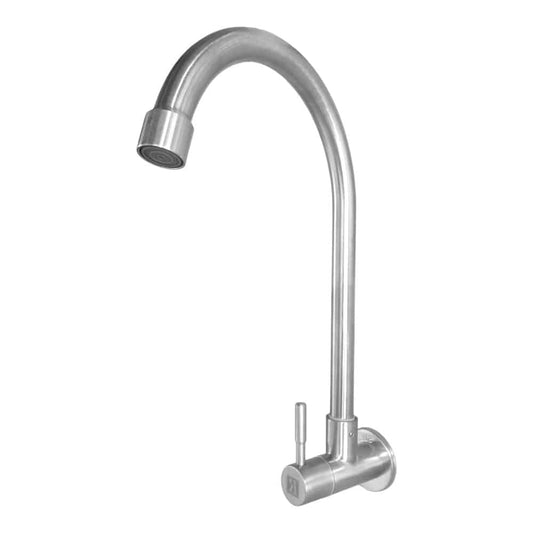 Grifo Canilla Pared Palito Pico Cur Ac Inox Rimontti (51913)
