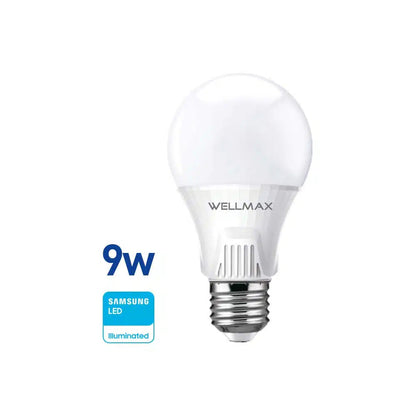 Lámpara Led 9W (equi 75w) A60-E27 Fria Wellmax