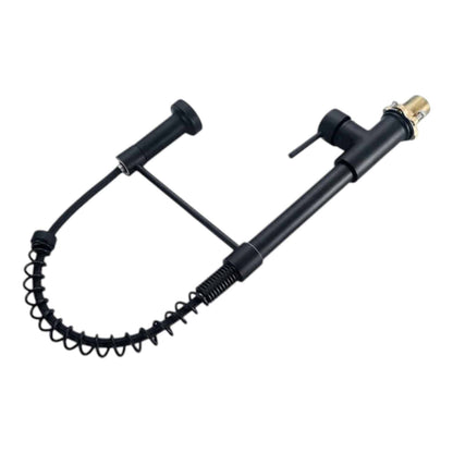 Monocomando Pico Extensible Lavaplatos Ac Inox. Negro Koen