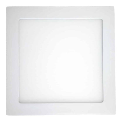 Plafon Embutir 18W Cuadrado 22,5cm Luz Calida