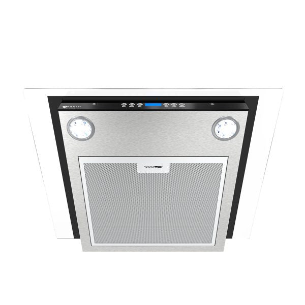 Campana Digital Vidrio Templado Plano Y Acero Inox 60 Cm Terhan
