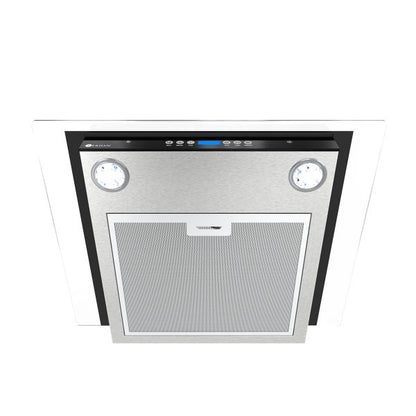 Campana Digital Vidrio Templado Plano Y Acero Inox 60 Cm Terhan