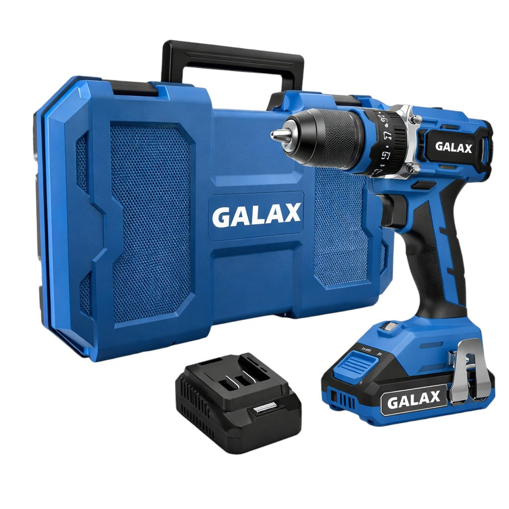 Taladro Atornillador Percutor BRUSHLESS 20V 60Nm bat y carg