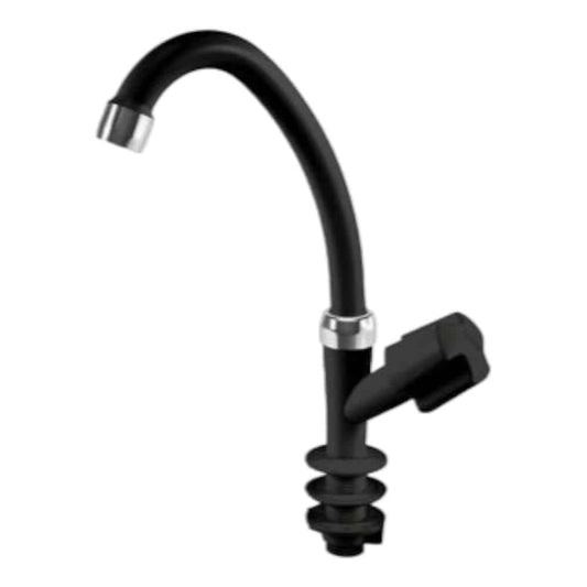 Grifo Cocina para Mesada Pico Alto Negro/Cromado Duda