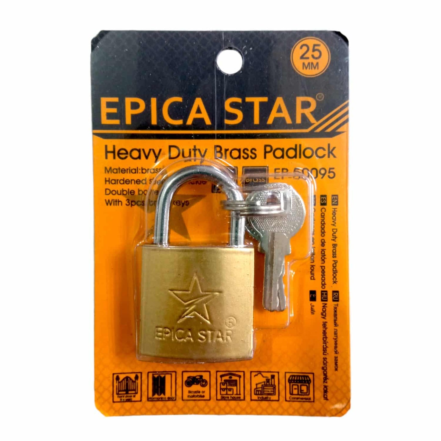 Candado bronceado 25mm