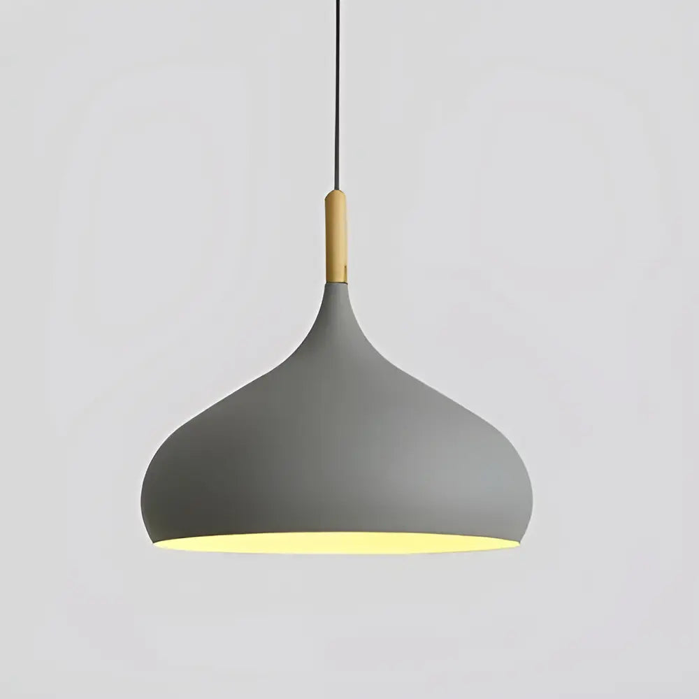 Colgante Nordico 30 Cm Grey Aluminio