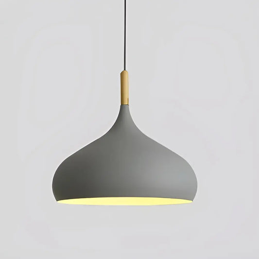 Colgante Nordico 30 Cm Grey Aluminio