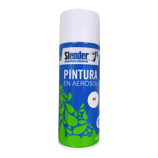 Pintura aerosol Slender 400ml int/ext Blanco Brillante (40)