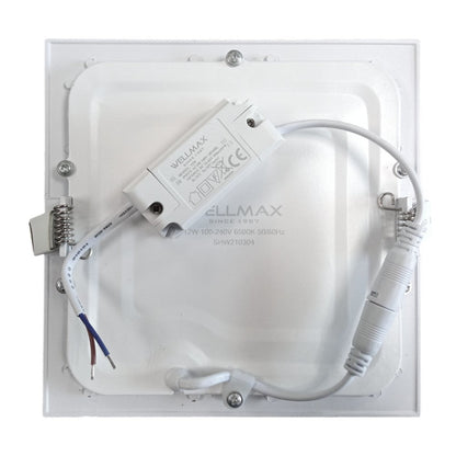 Panel LED Embutir Cuadrado 12w(780Lúm)L:17cm Calido Wellmax