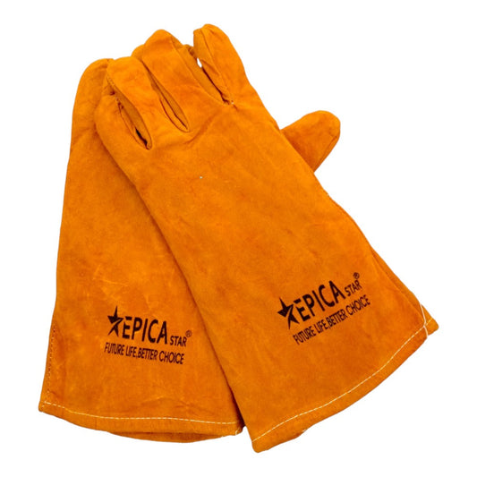 Guantes Cuero p/soldar marrones